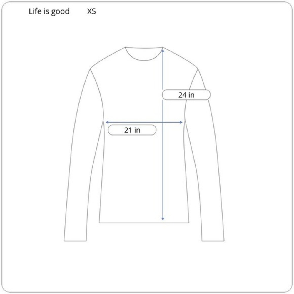 Life Is Good Supreme Blend Pullover Women XS Gray Embroidered Love Oversized - Picture 13 of 13